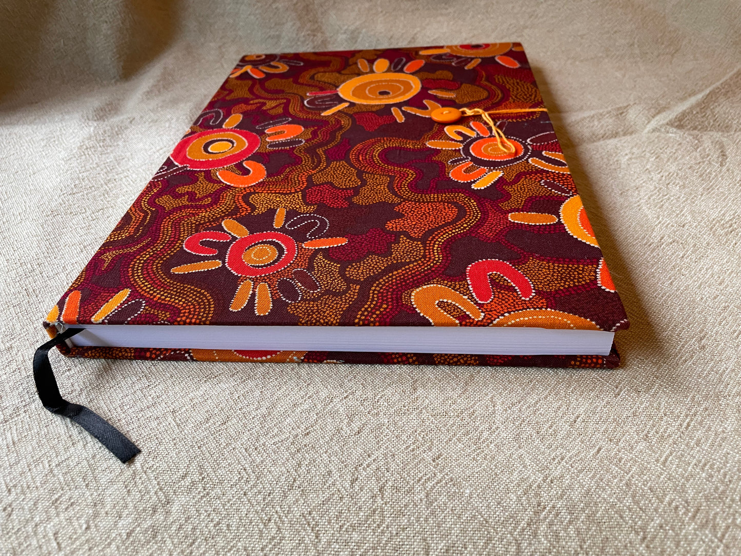 2025 Diaries : A4 Day-to-Page - Indigenous Orange