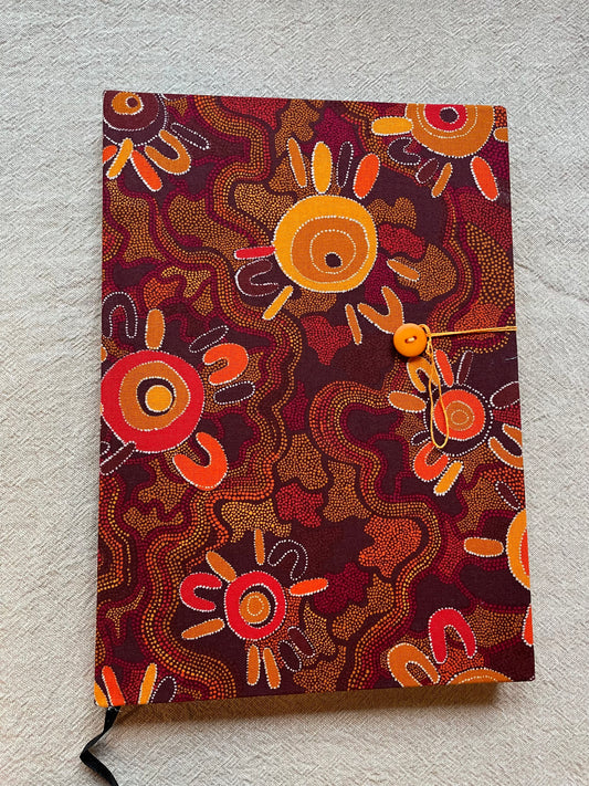2025 Diaries : A4 Day-to-Page - Indigenous Orange