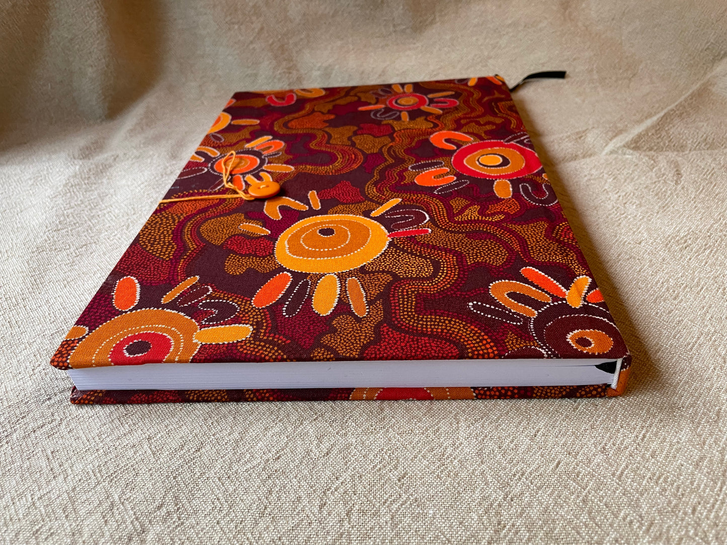 2025 Diaries : A4 Day-to-Page - Indigenous Orange