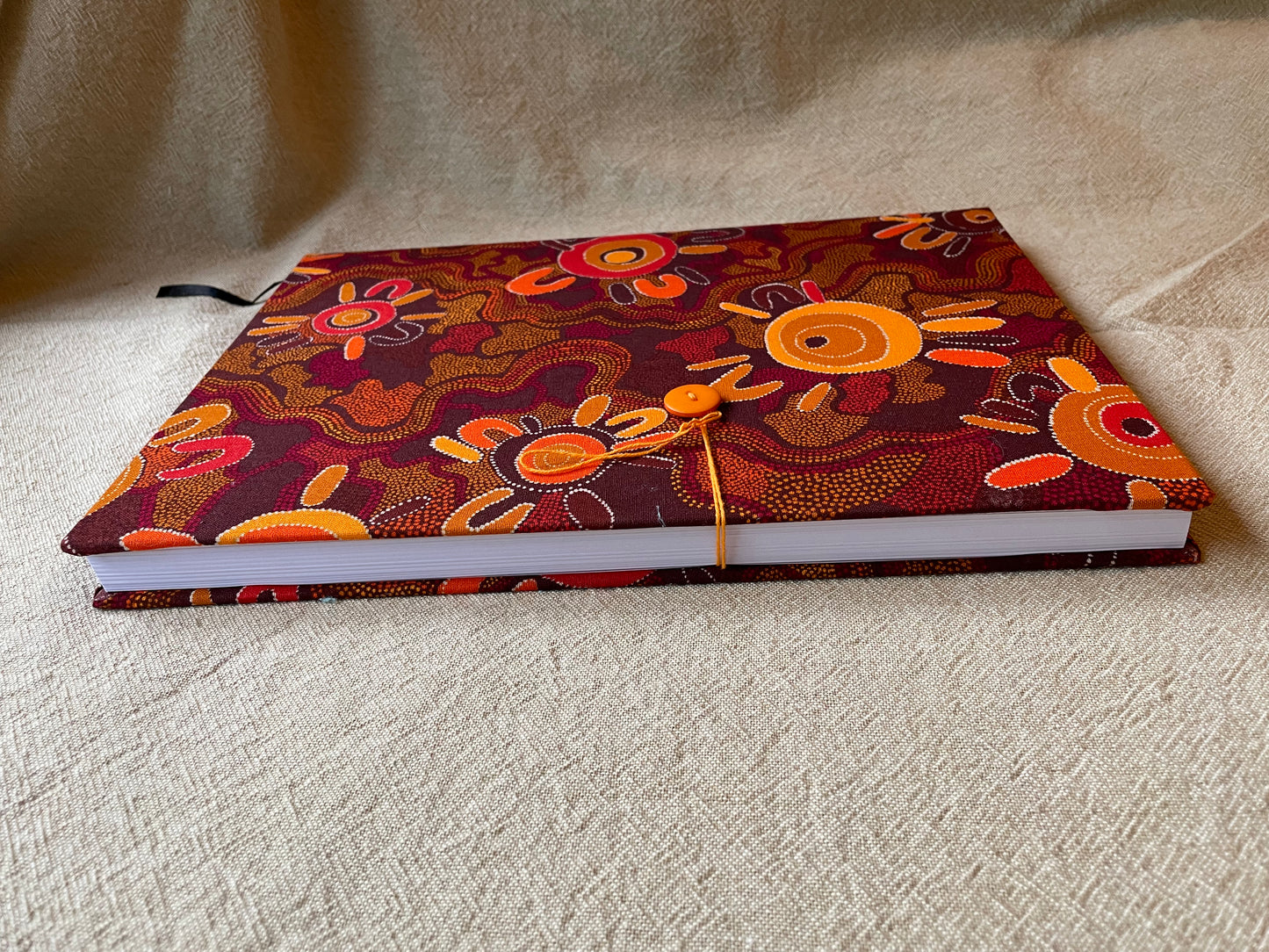 2025 Diaries : A4 Day-to-Page - Indigenous Orange
